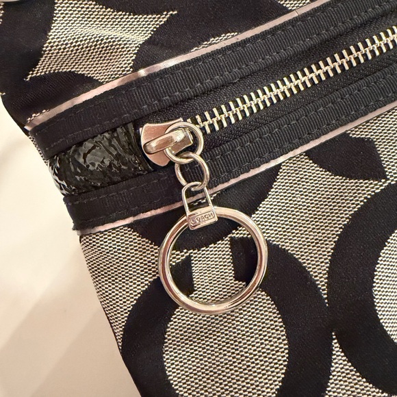 COACH•vintage #15331 poppy art glam Y2K jacquard tote bag EUC - Picture 9 of 12